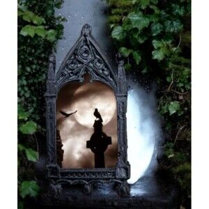 Raven Magnet Gothic Cross Cemetery Full Moon Bat Gothcore Home Decoration